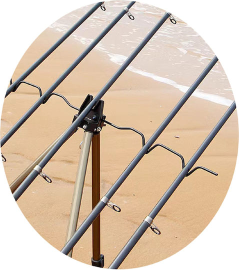 Tpster Dreibein für Angelruten aus Metall 35cm