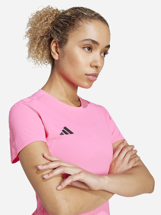 Adizero Essentials Γυναικείο T-shirt Ροζ