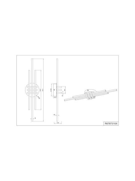 Trio Lighting Πλαφονιέρα LED Trio Lighting Πλαφονιέρα LED