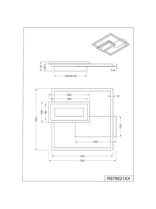 Trio Lighting Deckenleuchte LED
