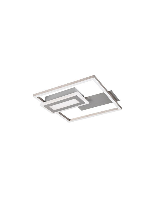 Trio Lighting Deckenleuchte Silber mit Integrierter LED