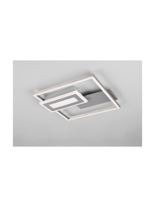 Trio Lighting Deckenleuchte Silber mit Integrierter LED