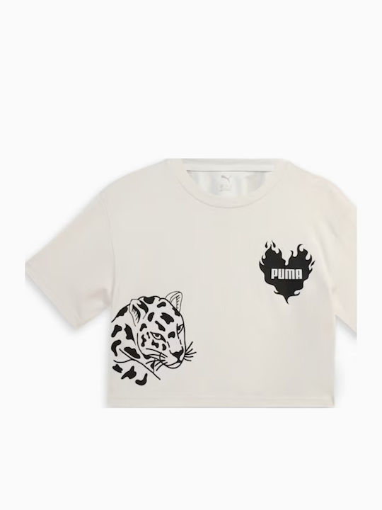 Παιδικό T-shirt Ecru Graphic