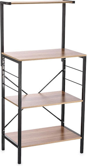 Metallic Kitchen Rack 4 Tiers Black Metallic Kitchen Rack 4 Tiers Black
