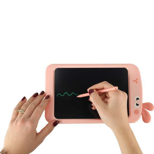 Graphic Tablet Writing Drawing 8.5" Rabbit Model Pen 26 X 15 X 1 Cm Pink