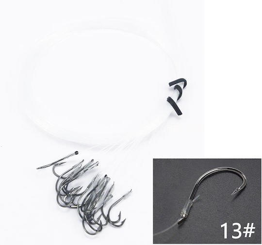 Tpster Angelschnur Haken 13# 50cm 35 Stück 37015