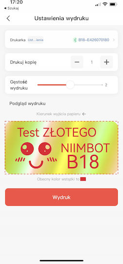 Niimbot Termotransfer Tape B18 White