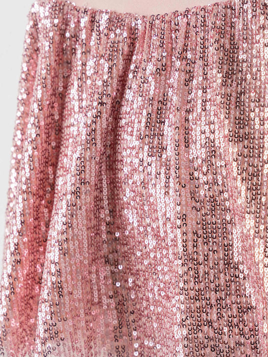 Evita Kinderkleid mit Pailletten Pink