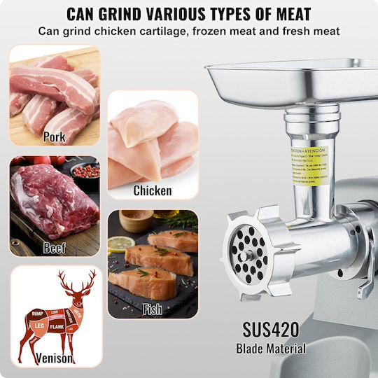 Vevor Commercial Meat Grinder SYTMDDJRJSYSLBANTV2