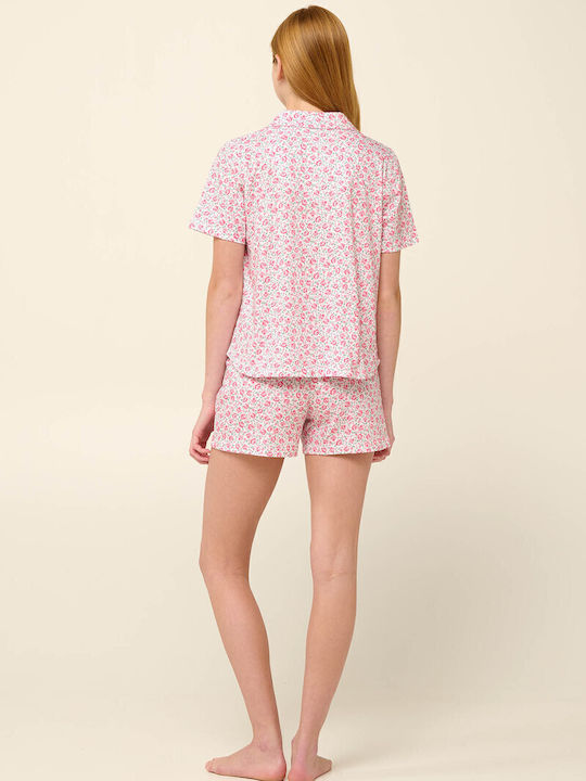 Vamp Summer Women's Pyjama Set Pink Dove