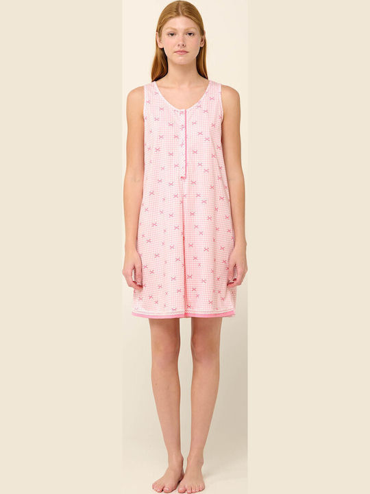 Vamp Nightgown Maternity & Nursing Pink Sea