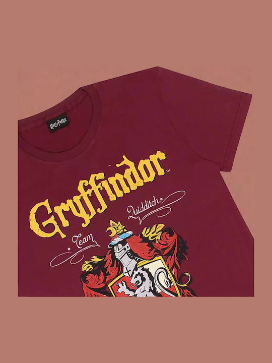 Heroes INC T-shirt Harry Potter σε Μπορντό χρώμα
