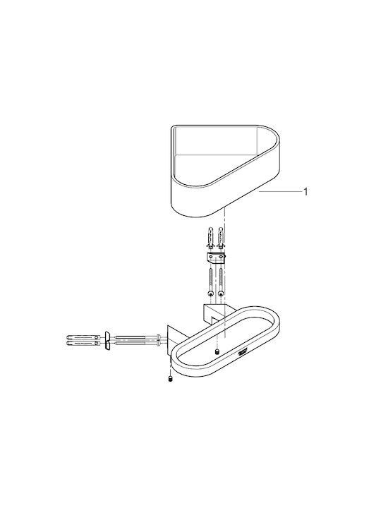 Grohe Selection Wandmontiert Schwamm-Halter Silber