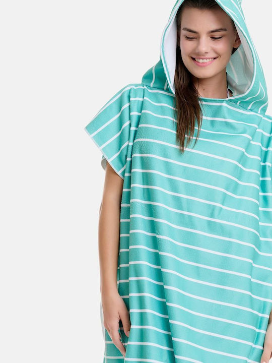 Firefly Plajă Poncho din Microfibre Verde
