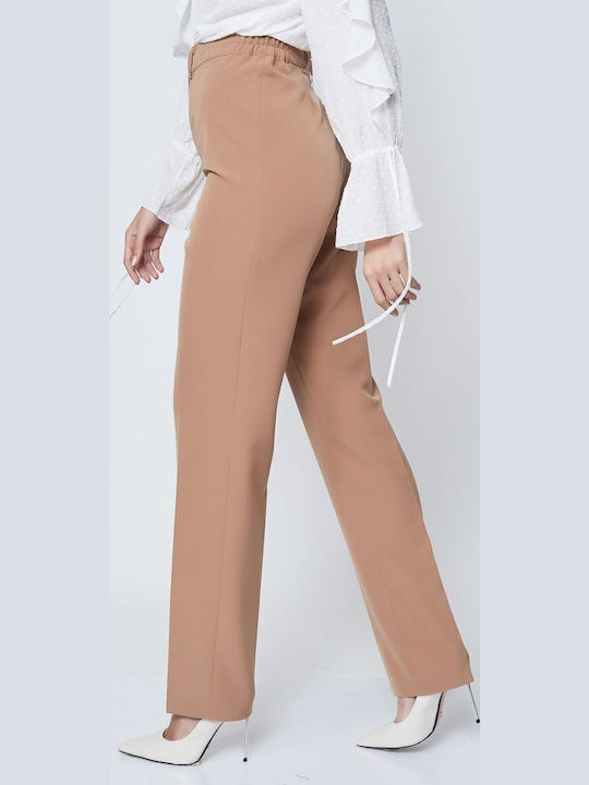 Dama Tesatura Pantaloni Camel