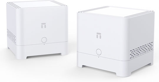 Netis M6 WiFi-Mesh-Netzwerk Zugriffspunkt Wi-Fi 6 Dualband (2,4 & 5 GHz) in Doppelter Bausatz