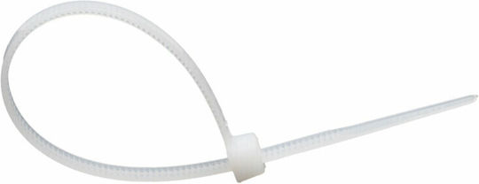 AMiO Cable Ties Plastic 200mmx2.5mm In White Colour 100pcs 04307
