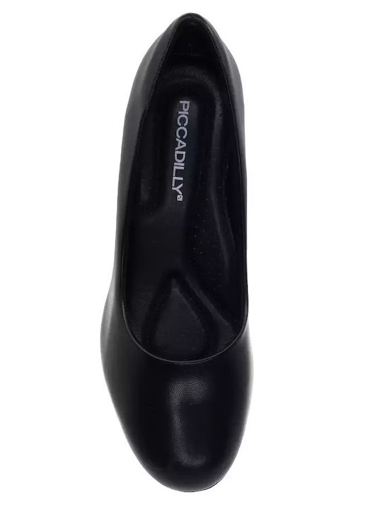 Anatomic Synthetic Leather Black Heels
