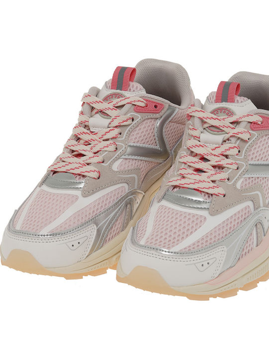 Γυναικεία Sneakers Ροζ Ασημί