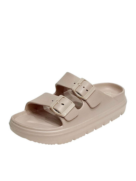 Flip Flops In Sandal Style In Brown Colour