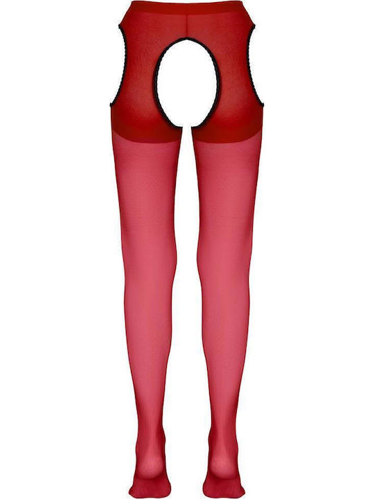 Cottelli Collection Sex Stockings Sexy Κάλτσες Κόκκινες