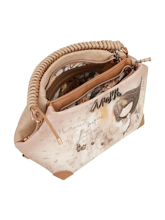 Damentasche Schultertasche Beige