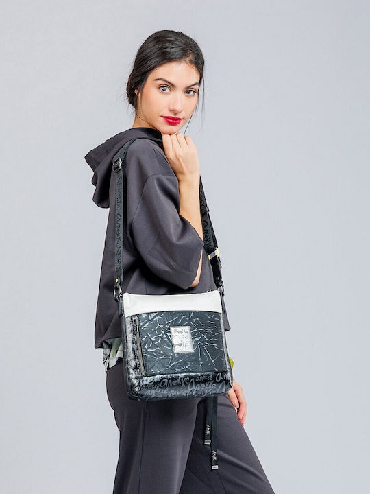 Nature Women's Messenger Bag Black / White