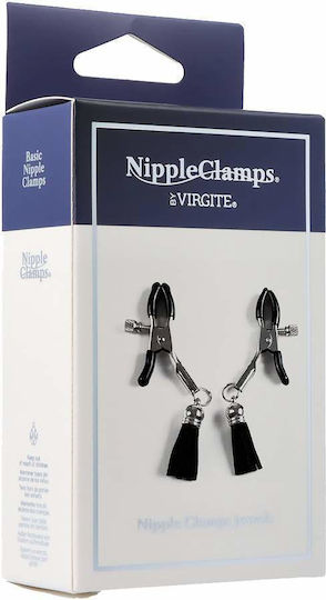 Virgite Brustwarzenklemmen in Schwarz Farbe