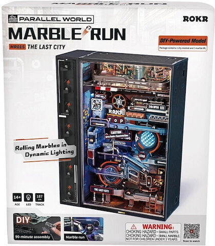 Rokr Παιχνίδι Κατασκευών Ξύλινo Robotime Series The Last City Led Edition για Παιδιά 8+ Ετών