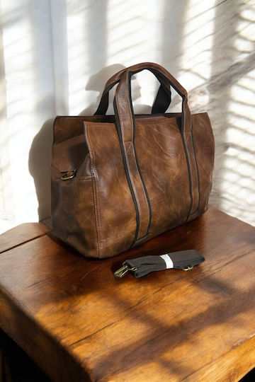 Reisetasche Braun aus Künstliches Leder