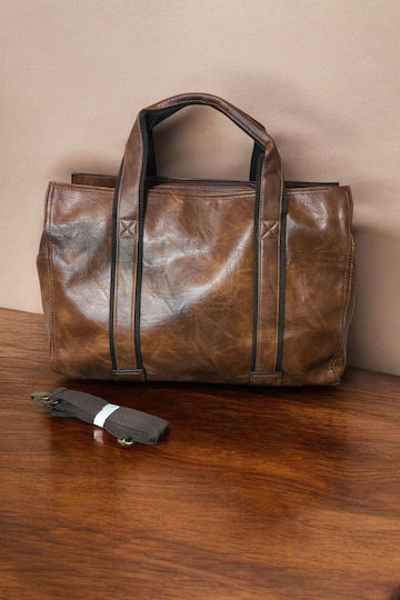 Reisetasche Braun aus Künstliches Leder