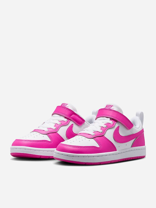 Court Borough Kinder Sneakers mit Klettverschluss Fuchsie