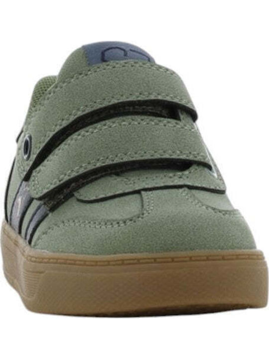 Παιδικά Sneakers Ανατομικά με Σκρατς Χακί