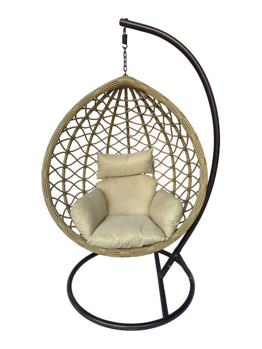 Lyere Φωλιά Rattan Μ120xΠ108xΥ195cm Καφέ Lyere Φωλιά Rattan Μ120xΠ108xΥ195cm Καφέ