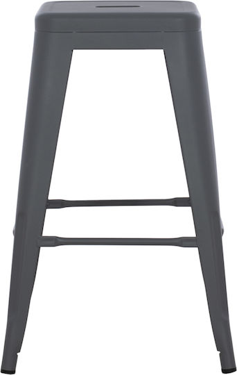 Табуретка Бар За външна употреба MELITA-PRO Сив 1бр 43x43x67см