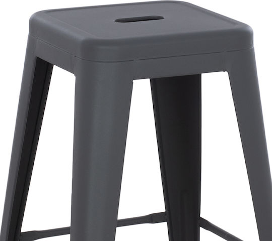 Табуретка Бар За външна употреба MELITA-PRO Сив 1бр 43x43x67см