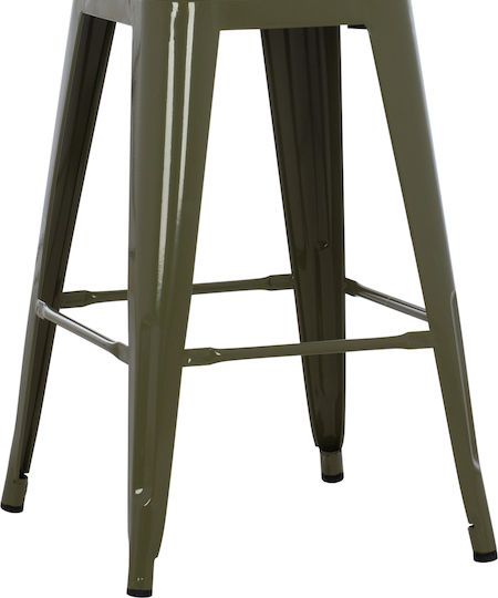 Табуретка Бар За външна употреба Dark Dark Olive Green 1бр 43x43x67см