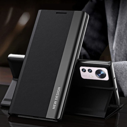 New Design Back Cover Δερμάτινο / Δερματίνης Μαύρο (Xiaomi 12 Lite)