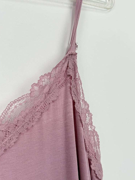 Sorrisino Summer Women's Robe with Pink Nightgown