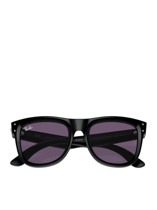 Ray Ban Wayfarer Reverse Unisex Γυαλιά Ηλίου με Μαύρο Κοκκάλινο Σκελετό και Μαύρο Φακό RBR0502S 66771A