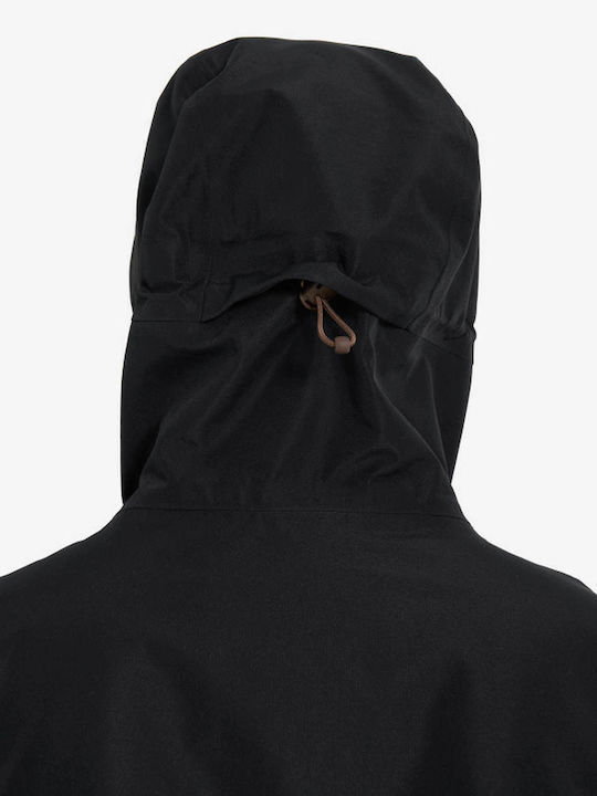 Χειμωνιάτικο Μπουφάν Hardshell Αδιάβροχο και Αντιανεμικό Μαύρο