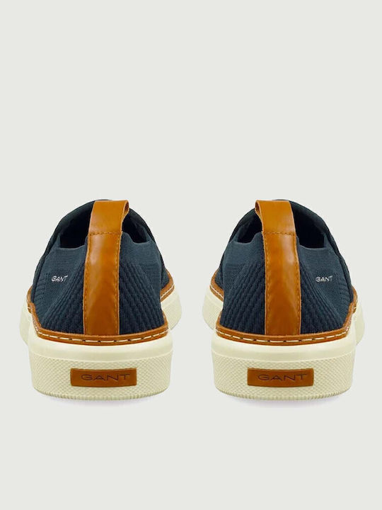 San Prep Men's Canvas Slip-Ons Blue