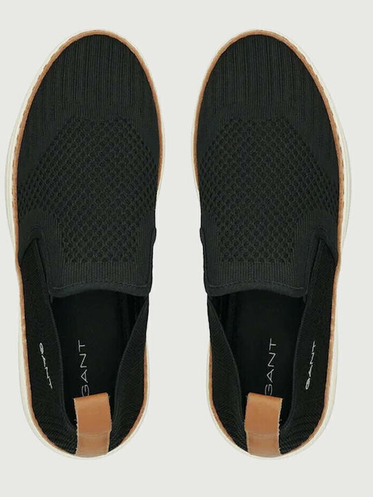 San Prep Men's Canvas Slip-Ons Black
