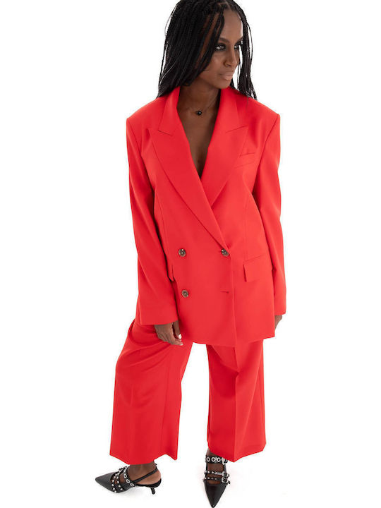 Boss Jovanadb2 Women's Double Breasted Blazer Red
