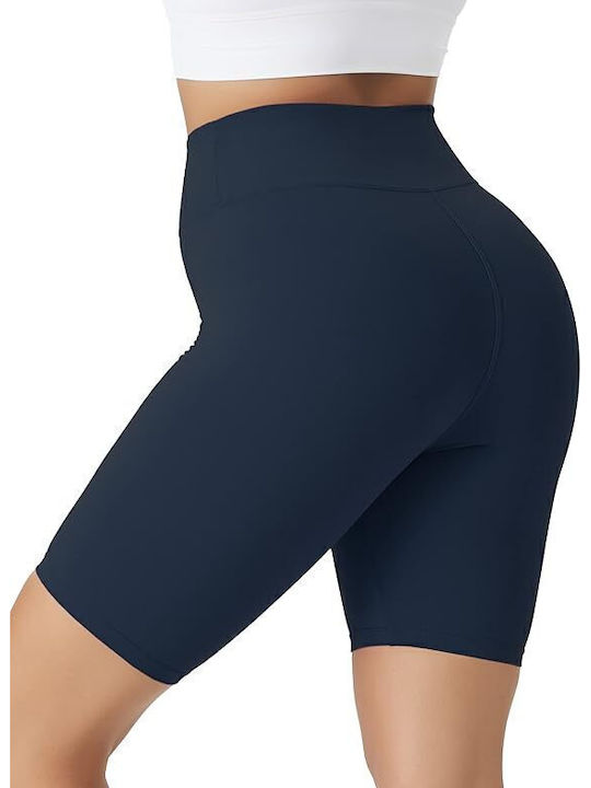 Training Women's Bike Leggings Firming High Waist Blue