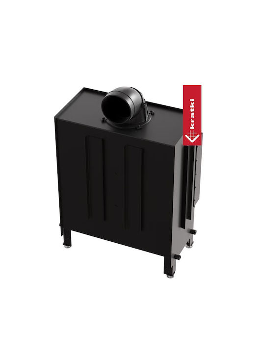 Kratki Lucy 14 Wood Fireplace Insert Fan Heater with Straight Window 14kW