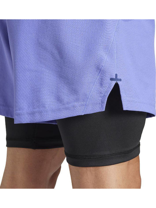 Gym+ 2 in 1 Ανδρική Βερμούδα Blue