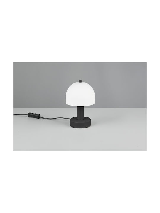 Trio Lighting Decorative Lamp Mushroom with Socket for Bulb E14 Black