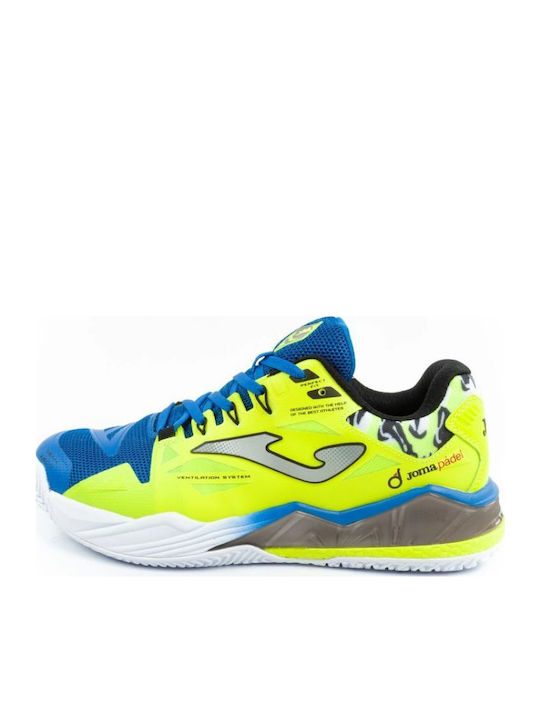 Joma Spin Ανδρικά Παπούτσια Padel για Χωμάτινα Γήπεδα Κίτρινα