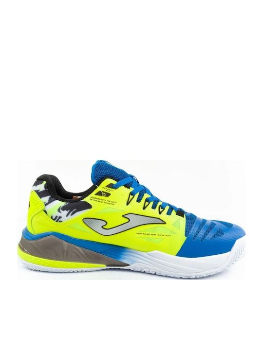 Joma Spin Ανδρικά Παπούτσια Padel για Χωμάτινα Γήπεδα Κίτρινα